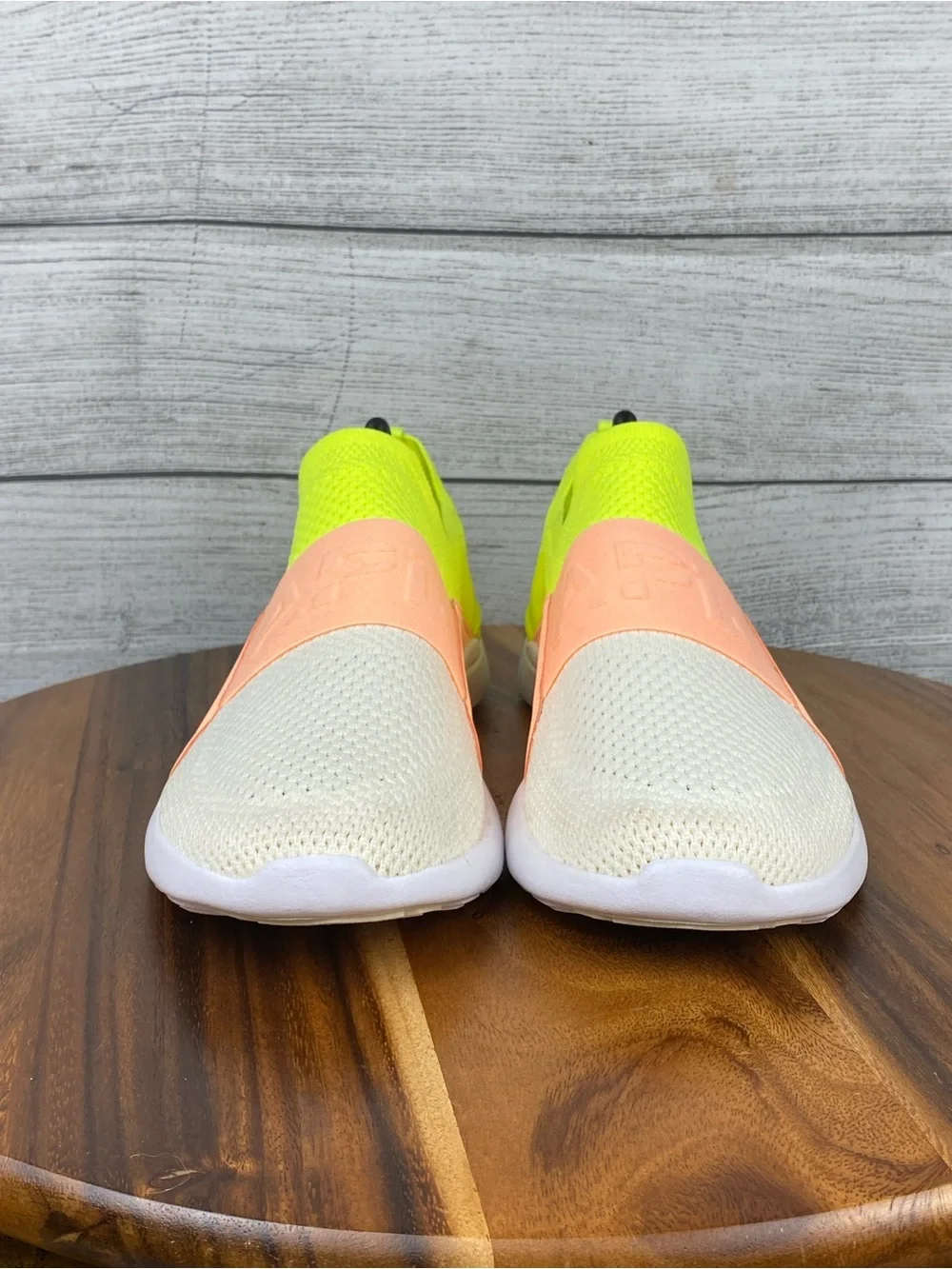 APL TechLoom Bliss Energy Neon Peach Pristine Slip On Running Shoe Size 9.5